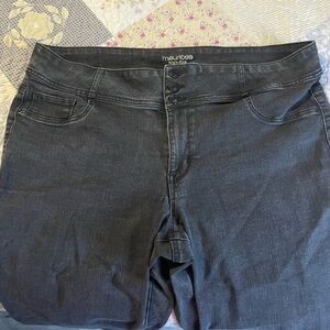 Maurices High Rise Charcoal Jeans